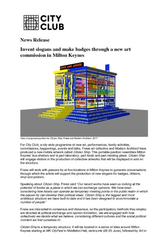 [thumbnail of Citizen Ship MKG gallery press release]