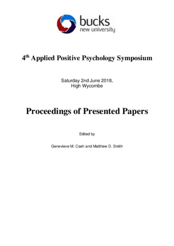 [thumbnail of 2018 APP Symposium Proceedings]