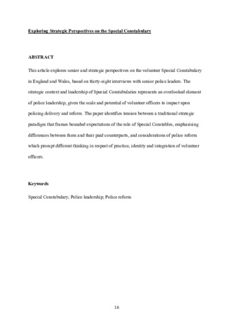 [thumbnail of Callender_etal_PoliceJournal_2021_Exploring_Strategic_Perspectives_on_the_Special_Constabulary]