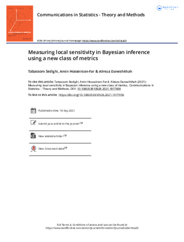 [thumbnail of Measuring local sensitivity in Bayesian inference using a new class of metrics]