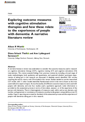 [thumbnail of Ward_etal_Dementia_2022_Exploring_outcome_measures_with_cognitive_stimulation_therapies_and_how_these_relate_to_the_experiences_of_people_with_dementia]