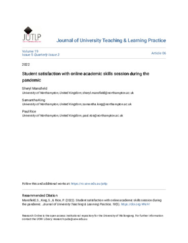 [thumbnail of Mansfield_etal_JUTLP_2022_Student_satisfaction_with_online_academic_skills_sessions_during_the_pandemic]