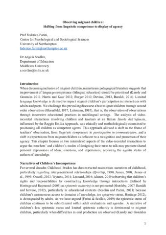 [thumbnail of Farini_etal_Bloomsbury_2023_Observing_migrant_children_Shifting_from_linguistic_competence_to_display_of_agency]