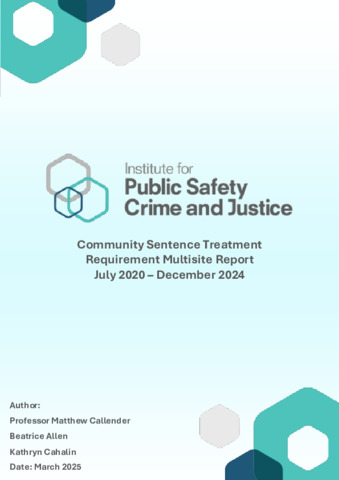 [thumbnail of Callender_et_al_2025_Community_Sentence_Treatment_Requirement_Multisite_Report_July_2020_–_December_2024]