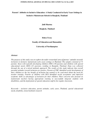 [thumbnail of Sharma_and_Trory_2019_Parents_Attitudes_to_Inclusive_Education]