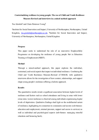 [thumbnail of Giroletti_etal_TFG_2023_Contextualizing_resilience_in_young_people_The_use_of_Child_and_Youth_Resilience_Measure_Revised_and_interviews_in_a_mixed_method_approach]