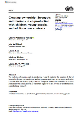 [thumbnail of Paterson-Young_et_al_2024_Creating_ownership_Strengths_and_tensions_in_co-production_with_children,_young_people,_and_adults_across_contexts]