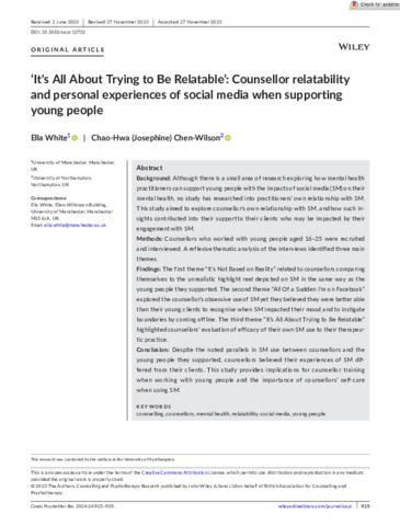 [thumbnail of White_Chen-Wilson_2023_It's_All_About_Trying_to_Be_Relatable]