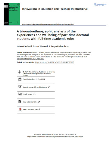 [thumbnail of Caldwell_et_al_2024_A_trio-autoethnographic_analysis_of_the_experiences_and_wellbeing_of_part-time_doctoral_students_with_full-time_academic_roles]