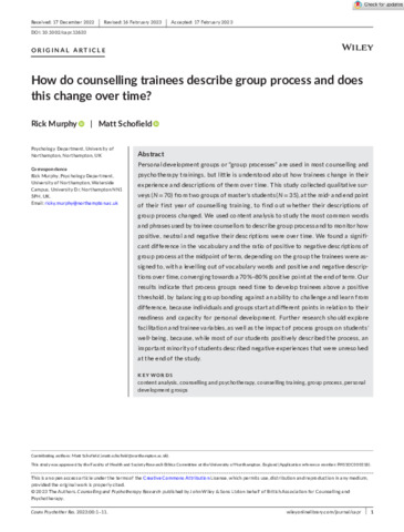 [thumbnail of Murphy_etal_Wiley_2023_How_do_counselling_trainees_describe_group_process_and_does_this_change_over_time]