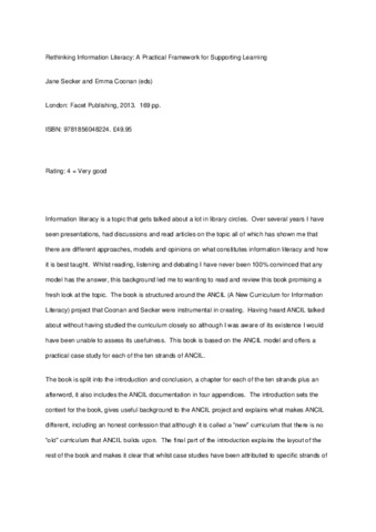 [thumbnail of Maclellan_2013_Book_review_Rethinking_Information_Literacy]