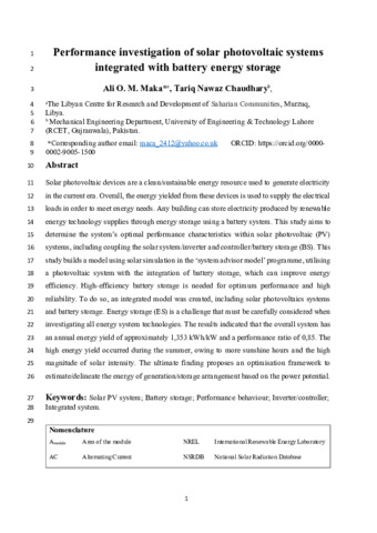 [thumbnail of Maka_Chaudhary_2024_Performance_investigation_of_solar_photovoltaic_systems_integrated_with_battery_energy_storage]