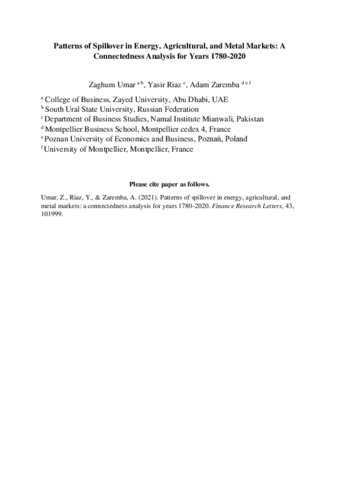 [thumbnail of Umar_et_al_2021_Patterns_of_Spillover_in_Energy,_Agricultural,_and_Metal_Markets_A_Connectedness_Analysis_for_Years_1780-2020]