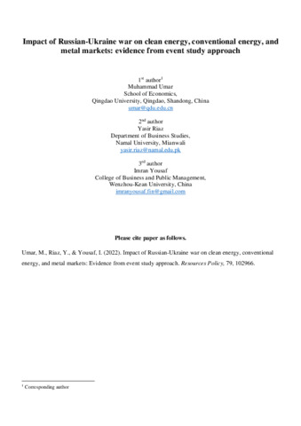 [thumbnail of Umar_et_al_2022_Impact_of_Russian-Ukraine_war_on_clean_energy,_conventional_energy,_and_metal_markets_Evidence_from_event_study_approach]