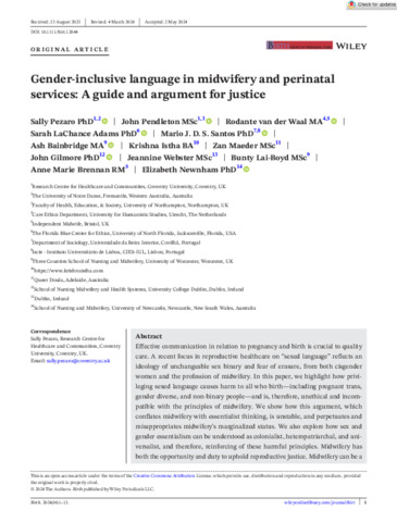 [thumbnail of Pezaro_et_al_2024_Gender_inclusive_language_in_midwifery_and_perinatal_services_A_guide_and_argument_for_justice]