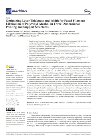 [thumbnail of Maradi_et_al_2024_Optimizing_Layer_Thickness_and_Width_for_Fused_Filament_Fabrication_of_Polyvinyl_Alcohol_in_Three-Dimensional_Printing_and_Support_Structures]