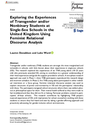 [thumbnail of Donaldson,_Ward_2025_Exploring_the_Experiences_of_Transgender_andor_Nonbinary_Students_at_Single-Sex_Schools_in_the_United_Kingdom_Using_Feminist_Relational_Discourse_Analysis]