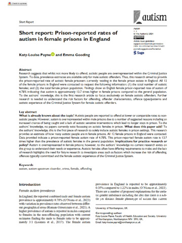 [thumbnail of Payne_et_al_2024_Short_Report_Prison-Reported_Rates_of_Autism_in_Female_Prisons_in_England]
