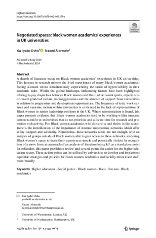 [thumbnail of Osho_Alormele_2024_Negotiated_spaces_black_women_academics’_experiences_in_UK_universities]