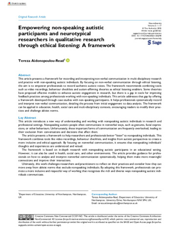 [thumbnail of Aidonopoulou_2024_Empowering_nonspeaking_autistic_participants_and_neurotypical_researchers_in_qualitative_research_through_Ethical_listening_a_framework]