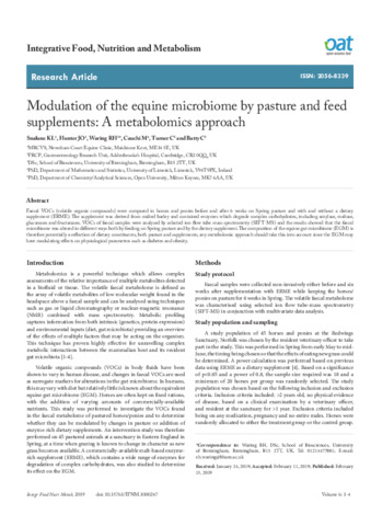 [thumbnail of KL_et_al_2019_Modulation_of_the_equine_microbiome_by_pasture_and_feed_supplements_A_metabolomics_approach]