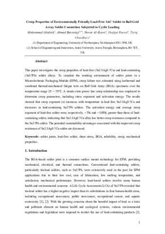 [thumbnail of Ghaleeh_et_al_2025_Creep_properties_of_environmentally_friendly_lead-free_SAC_solder_in_ball_grid_array_solder_connection_subjected_to_cyclic_loading]