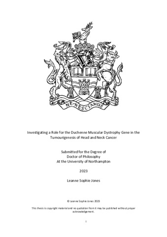 [thumbnail of Jones_Leanne_2024_Investigating_a_Role_for_the_Duchenne_Muscular_Dystrophy_Gene_in_the_Tumourigenesis_of_Head_and_Neck_Cancer]