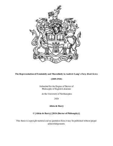 [thumbnail of De_Barry_Alicia_2025_The_Representation_of_Femininity_and_Masculinity_in_Andrew_Langs_Fairy_Book_Series_1889_1910]