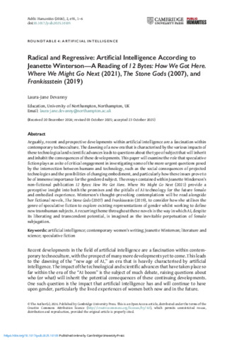 [thumbnail of Devanny_2026_Radical_and_Regressive_Artificial_Intelligence_According_to_Jeanette_Winterson]