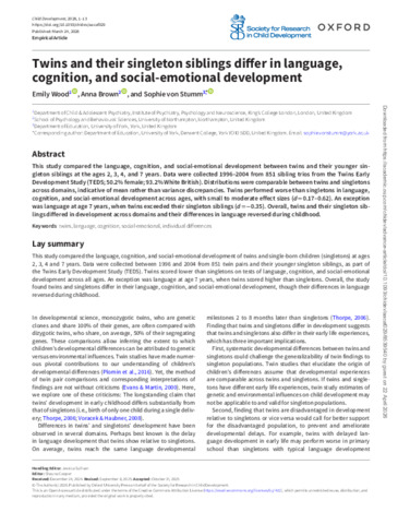 [thumbnail of Wood_et_al_2026_Twins_and_their_singleton_siblings_differ_in_language,_cognition,_and_social-emotional_development]