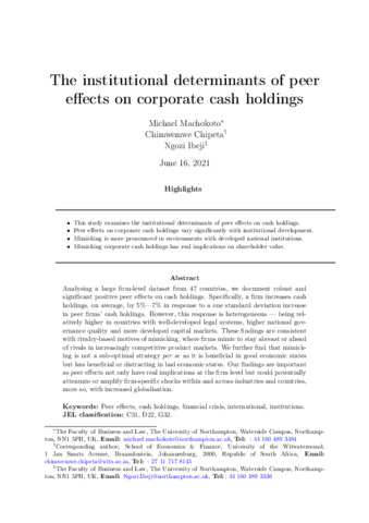 [thumbnail of Machokoto_etal_JIFMIM_2021_The_institutional_determinants_of_peer_effects_on_corporate_cash_holdings]