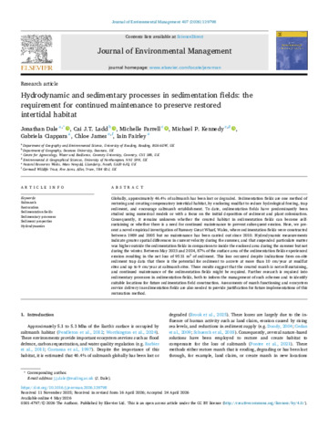 [thumbnail of Dale_et_al_2026_Hydrodynamic_and_sedimentary_processes_in_sedimentation_fields]