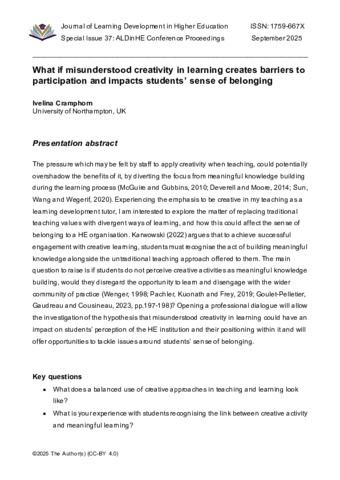 [thumbnail of Cramphorn_2025_What_if_misunderstood_creativity_in_learning_creates_barriers_to_participation_and_impacts_students'_sense_of_belonging]