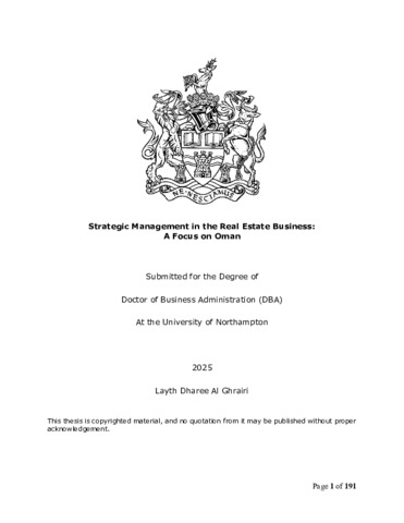 [thumbnail of Ghrairi_Layth_2026_Strategic_Management_in_the_Real_Estate_Business_A_Focus_on_Oman]