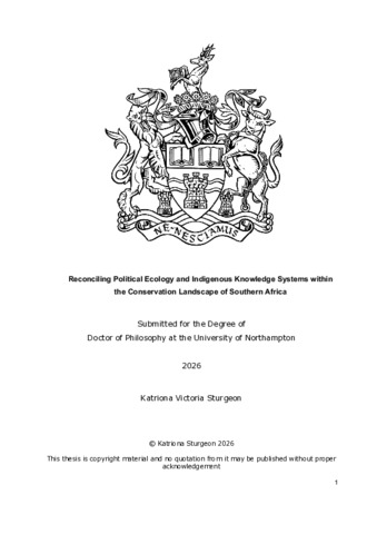 [thumbnail of Sturgeon_Katriona_2026_Reconciling_Political_Ecology_and_Indigenous_Knowledge_Systems_within_the_Conservation_Landscape_of_Southern_Africa]