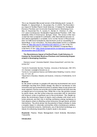 [thumbnail of Laryea_et_al_2024_The_Revolutionary_Impact_of_Verified_Plastic_Credit_Schemes_A_Catalyst_for_Sustainable_Business_Practices_and_Community_Empow-erment_in_Developing_Countries]